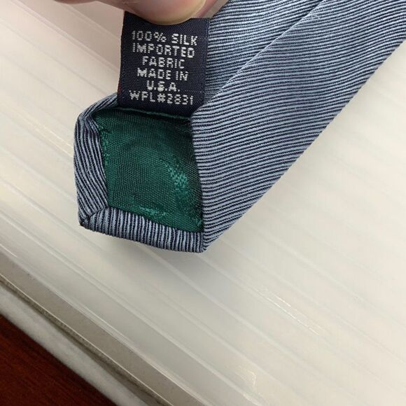 Tommy Hilfiger Mens Tie Blue Business Work Designer Necktie (E3) - Picture 4 of 5